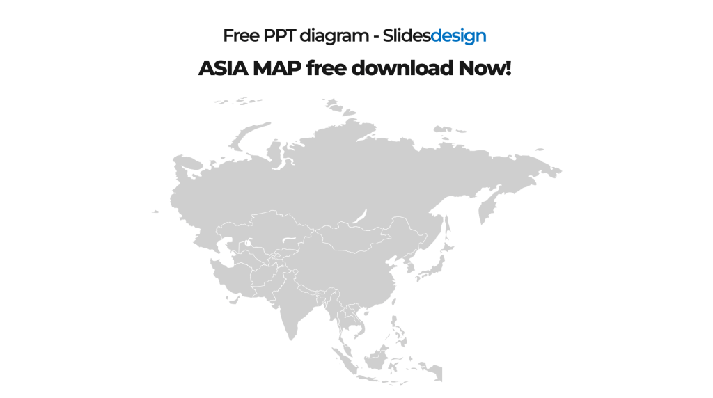 Asia map free download+World Map PPT diagram_preview