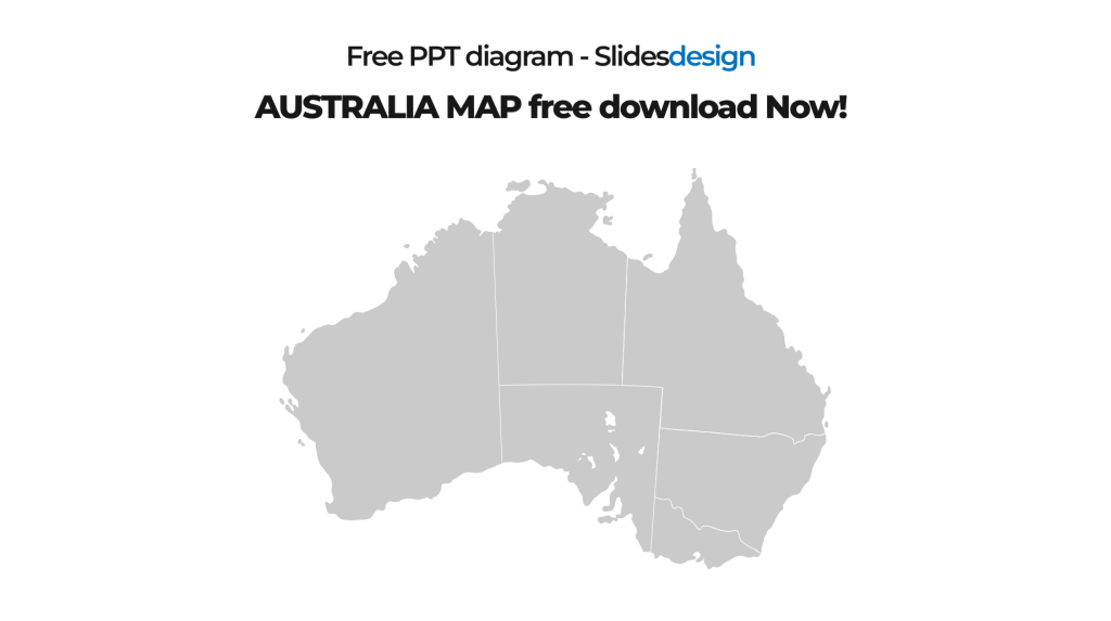 Australia map free download+World Map PPT diagram_preview