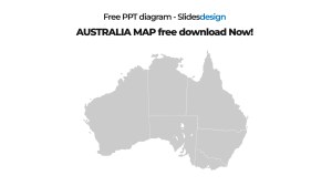 Australia map free download+World Map PPT diagram_preview