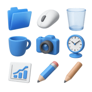 Blue-Matte-texture+3D freei cons