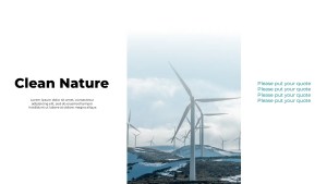 Clean nature PPT presentation template free download_main design