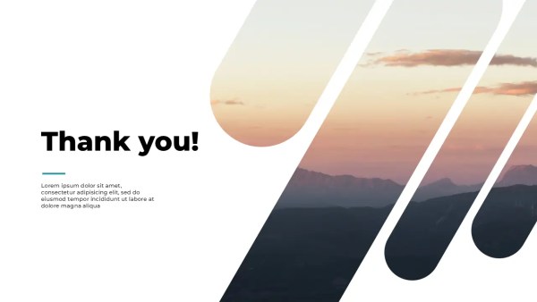 Clean nature PPT presentation template free download_end