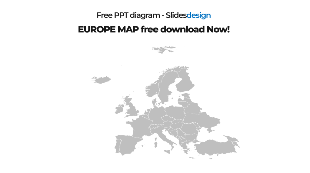 Europe map free download+World Map PPT diagram_preview