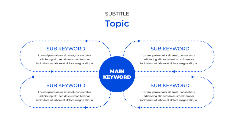 Simple PPT Templates Free Download Minimal Blue PowerPoint