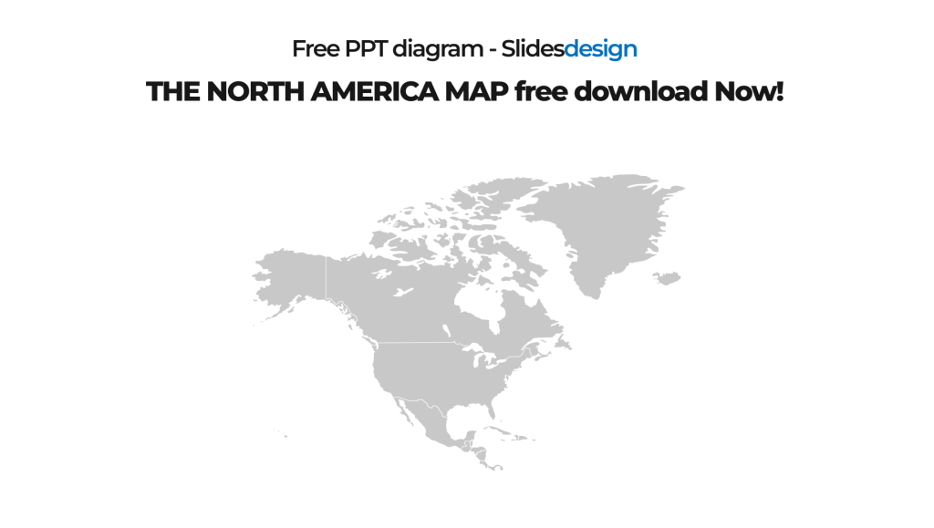 the north america map free download+World Map PPT diagram_preview