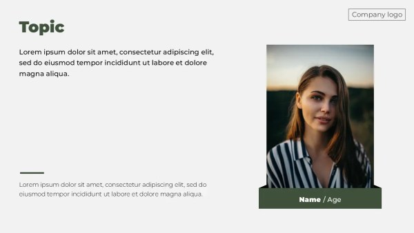 company profile ppt template green style slide_7