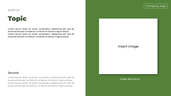 company profile ppt template green style slide_3