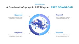 4 Quadrant Infographic ppt diagram_free download_preview