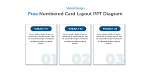 free numbered card layout ppt diagram_preview