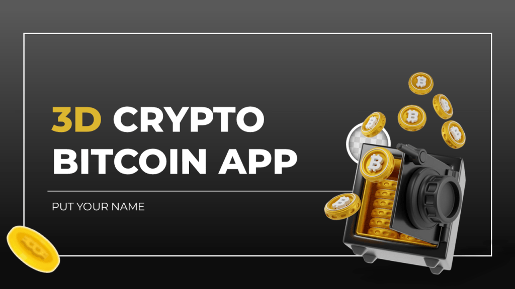3d crypto bitcoin app presentation+free google slide_preview