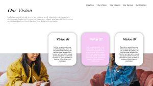 Gredient Pitch Deck Template Free download_vision