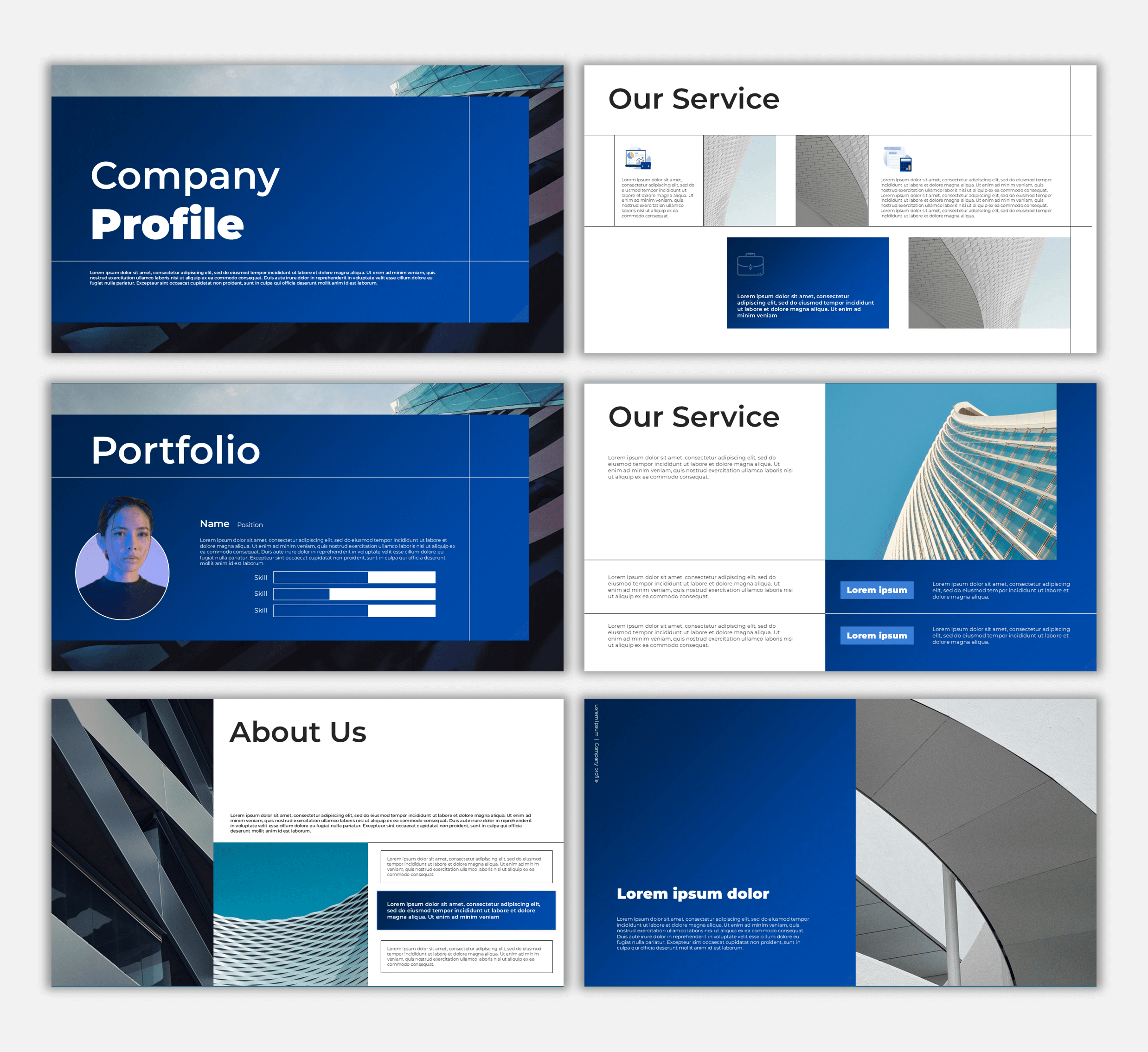 blue simple company profile google slides and powerpoint template_all