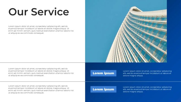 blue simple company profile google slides and powerpoint template_end