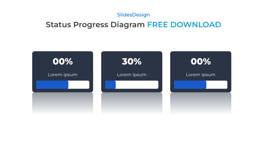 status progress ppt diagram