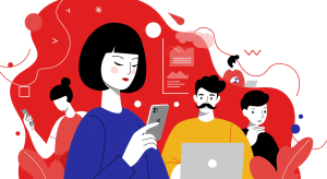 Digital Teamwork in Flat Design_3