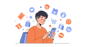 Mobile Shopping - Flat Style Illustration_3