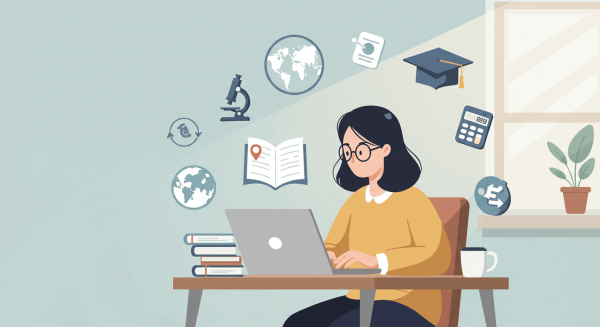 Online Learning and Education Concept – Flat Illustration_3
