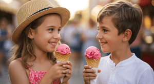 Summer Smiles with Strawberry Ice Cream_2