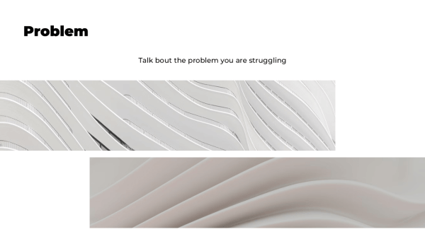 simple pitch deck+black+and+white_problem_1