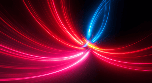 Red, Blue, and Yellow Light Streaks Abstract Background_3
