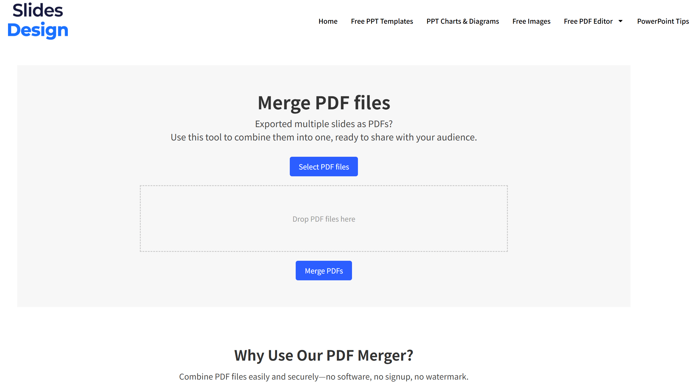 merging pdfs online