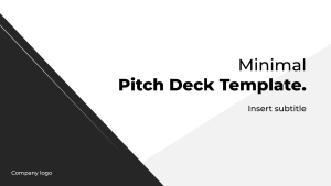minimal pitch deck template