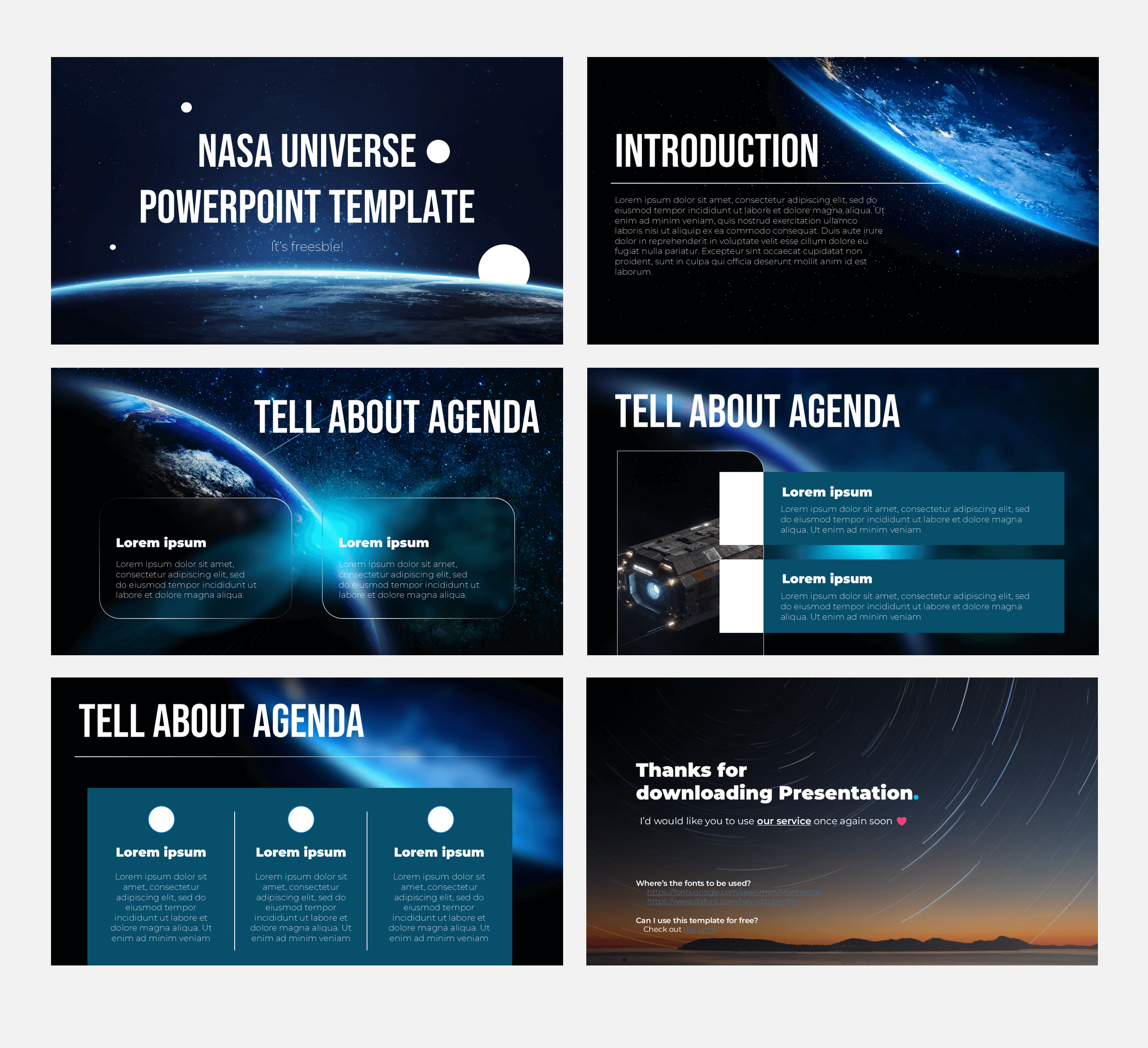 nasa universe style powerpoint template_all