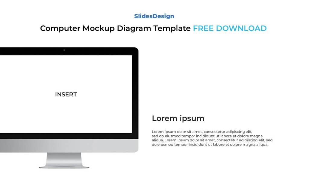 Computer Mockup Diagram Template