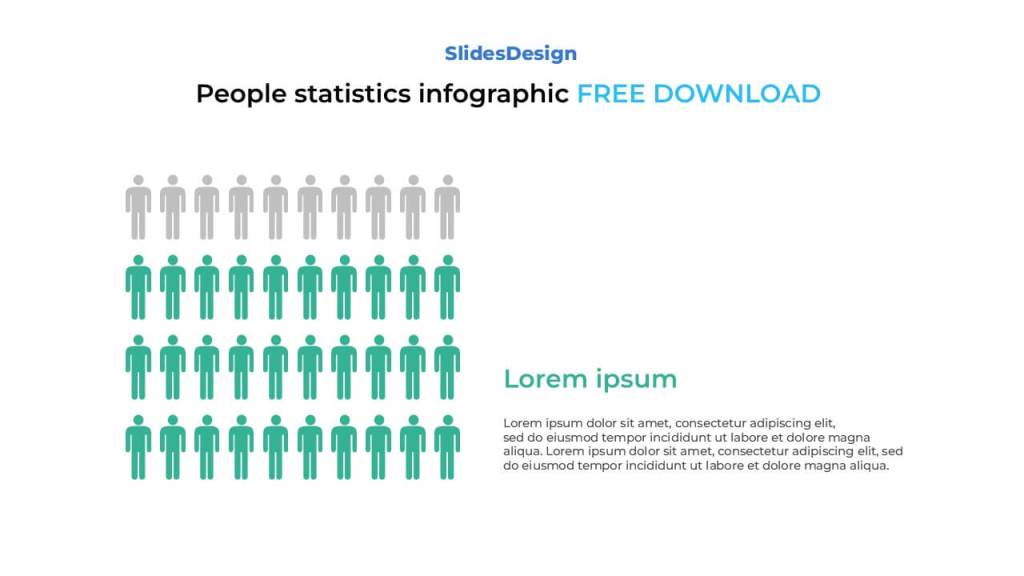 People statistics infographic