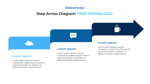 Step Arrow Diagram | 3 nodes